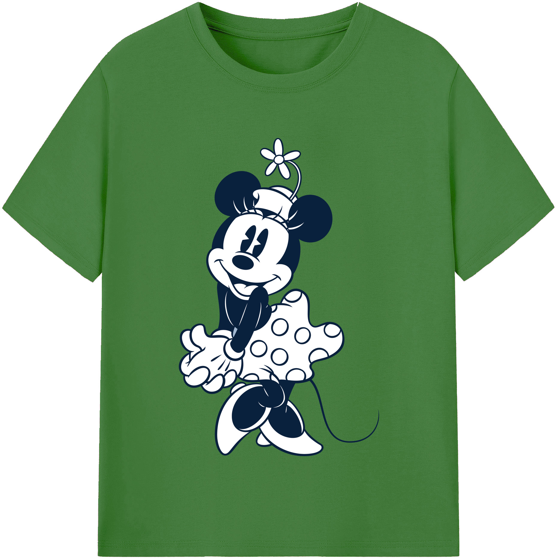 （画像用） ミッキーマウス Mickey Mouse レディースカジュアルプリントTシャツ（綿100％）